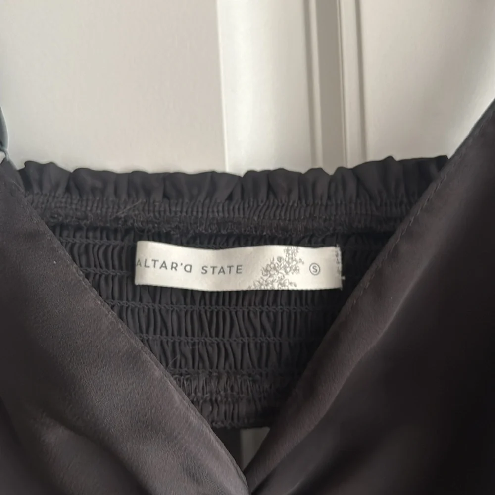 Altar’d State Black Ruffle Dress - Picture 5 of 6